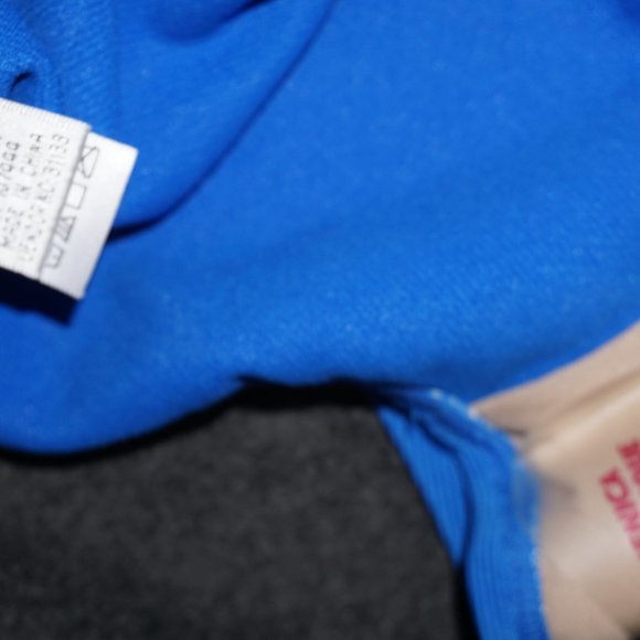 Y2K Deadstock retro bikini High waist bra top electric blue 4 6 Small - Picture 5 of 7